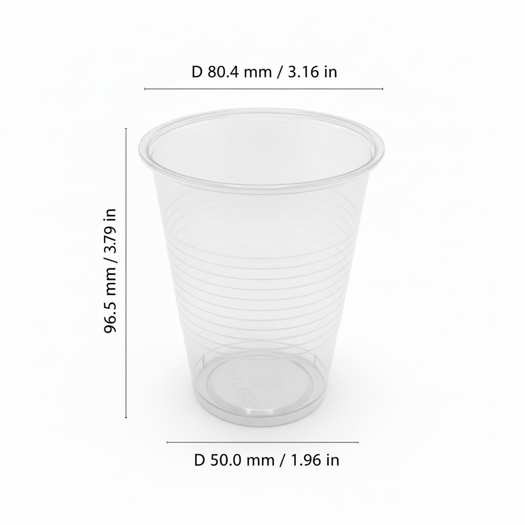 10 oz Clear PP Plastic Cups, Clear Water Cup (1000 Counts/Case) – 3H ...