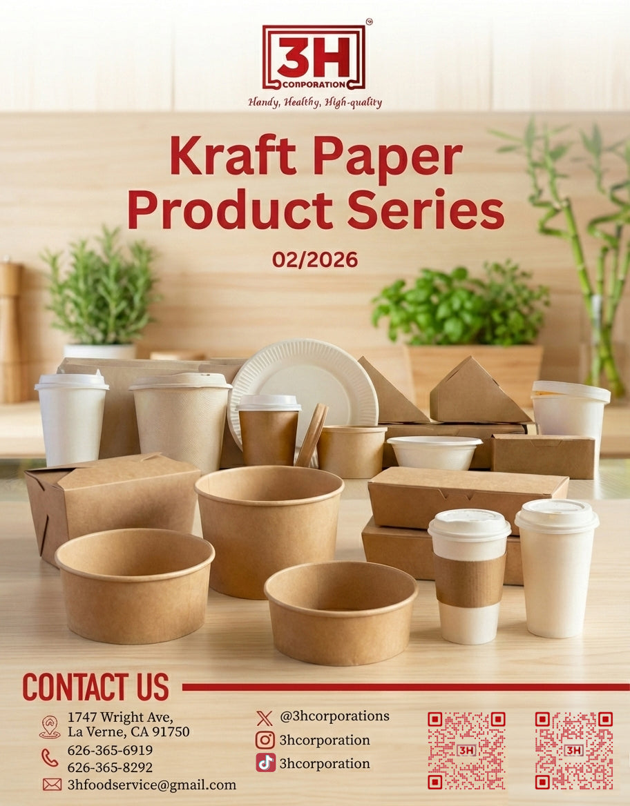 3H Kraft Paper Series: Elevate Your Takeout Experience with Nature’s Touch