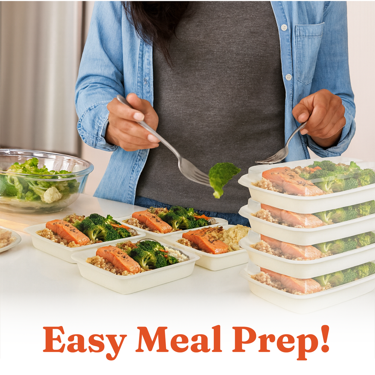 28 oz Meal Prep Containers with Lids(150 Sets, 300 Pieces), Natural Beige