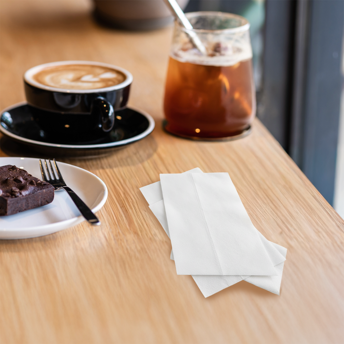 Tall-Fold White Paper Napkins, 10000 Count (20 Pack, 500/Pack) 1-Ply, 1/6 Fold, 6.3"×3.4" Folded, 12.6"×6.7" Unfolded, For Restaurant, Catering, Buffet & Café Refill