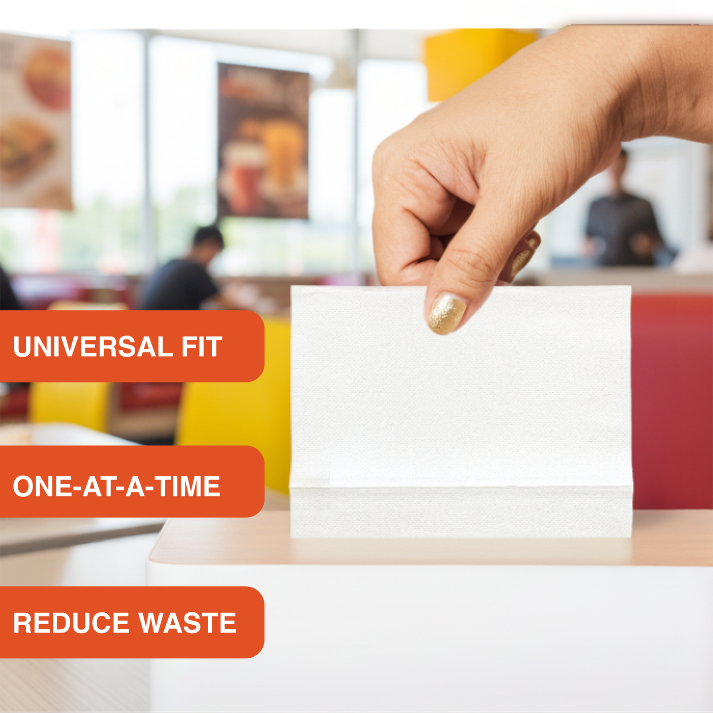 Interfold White Paper Napkins, 2-Ply 6000 Counts (24 Pack, 250/Pack), 6.3"×7.6" Unfolded, 6.3"x3.8" V-Folded, For Restaurants, Catering & Everyday Refill