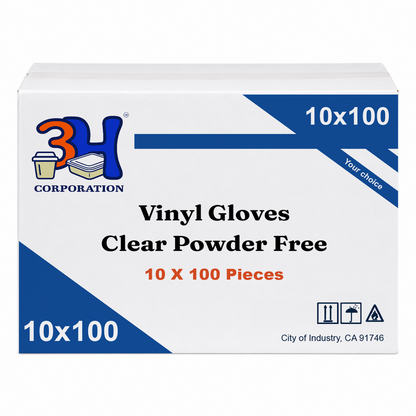 Large Clear Disposable Vinyl Glove