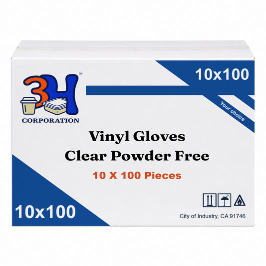 Large Clear Disposable Vinyl Glove