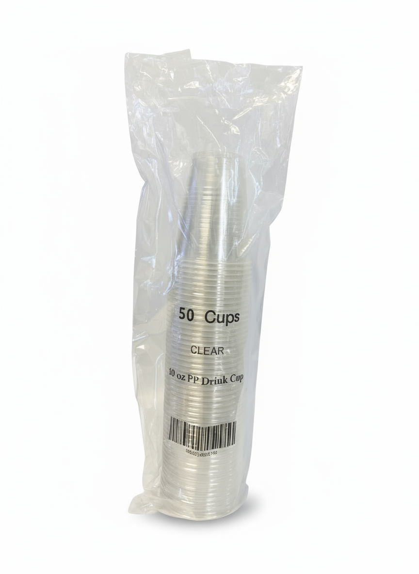 10 oz Clear PP Plastic Cups, Clear Water Cup