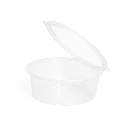 Clear PP Portion Cup with Hinged Lid – 4 OZ